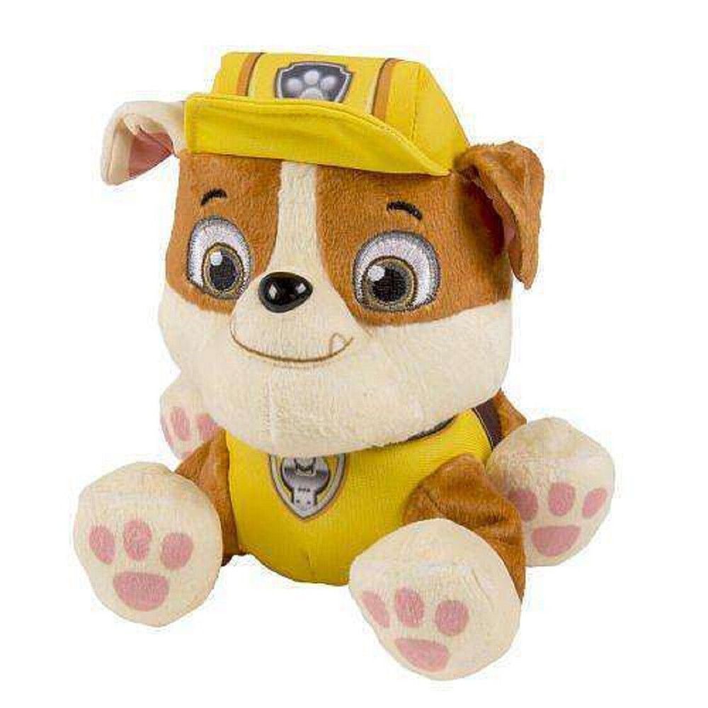 Paw Patrol Rubble (Yellow) Small Plush Doll 5" NWT Coin Holder‎ Backpack Clip